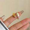 Trendy Colorful Oil Drip Ring Unique Finger Ring Fashionable Irregular Heart Open Ring  Banquets