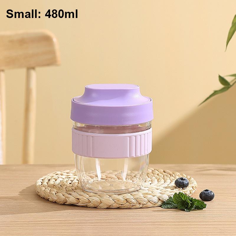 Breakfast Cup Oat Cup Nut Yogurt Salad Cup Container Set Sealed Portable Fitness School Lunch Box Food Storage Cup Bento Box New
