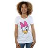 Disney Womens/Ladies Daisy Duck Head Painted Cotton T-Shirt