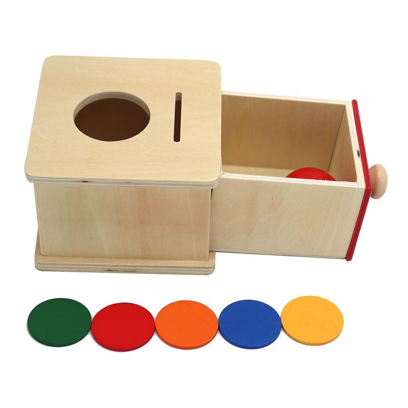 Lovevery Montessori Educational Toys: Object Permanence Box for 6-12 Months, 0-3 Years