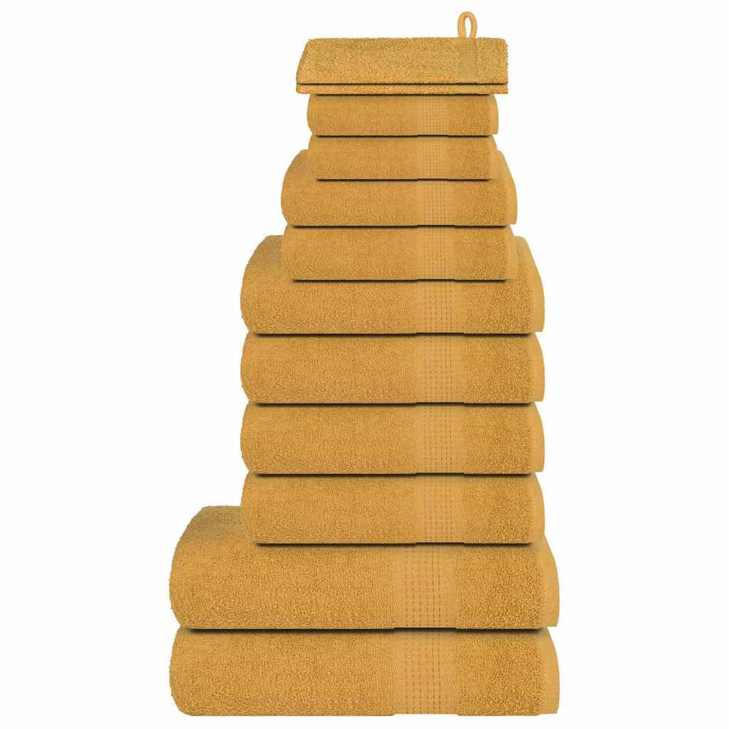 12 piece Towel Set FROGN Gold 360 g m²