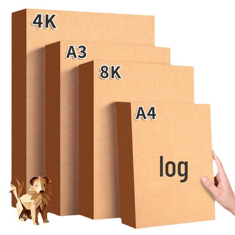 Плотная крафт-бумага формата А4, 300 г/м², для DIY-проектов, переплета и печати обложек