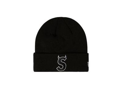 Supreme Шапка New Era S Logo Черная (22FW)