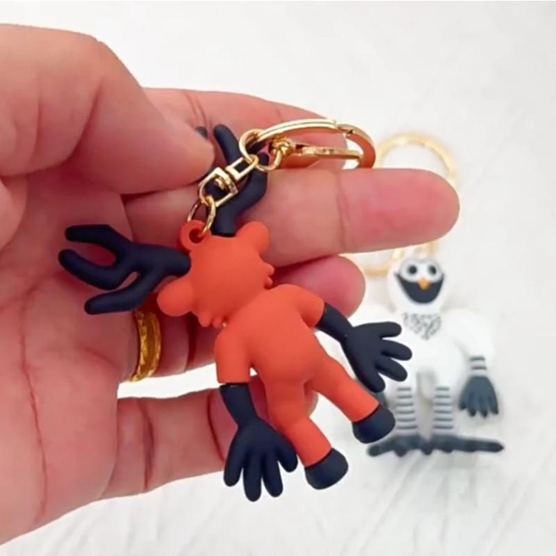 Хоррор Игра 99 Ночной Лес Олень Брелок Фигурка Ручной Работы Животное Олень Сова Игрушка Подвеска на Сумку Фанату Детский День Рождения Рождественский Подарок