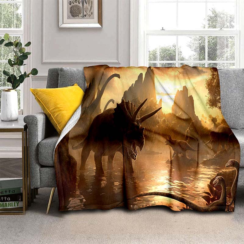 Одеяло с динозавром для мальчиков, фланелевое одеяло с древними животными, одеяла с динозаврами для дивана, дивана, спальни, гостиной