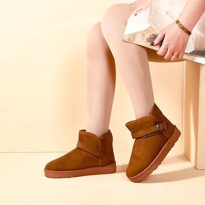 Зимняя мужская обувь, зимние ботинки, высокие, без застежек, с хлопковой подкладкой, водонепроницаемые, теплые, бархатные, утолщенные, женские, хлопковые ботинки