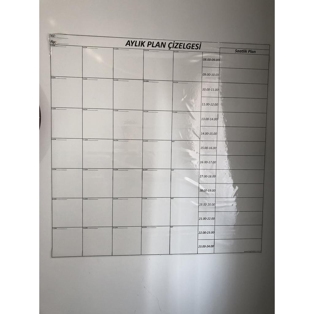 Monthly Planner Smart Paper Board Calendar Writing Board Pen Gift 100x100 Cm