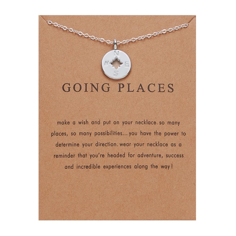 New Trendy Alloy Cute Elegant Sun Star Leaves Bird Butterfly Heart Luck Pendant Necklaces for Women Fashion Accessories Jewelry