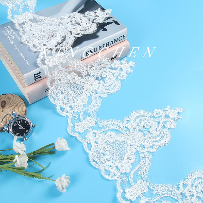 Car Bone Lace Sequins Width 21Cm Bridal Accessories Wedding Dress Veil Lolita Clothing Accessories Lace