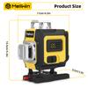 MELLWIN Профессиональный 16-линейный 4D лазерный уровень с пультом дистанционного управления через приложение – 360° горизонтальный и вертикальный самовыравнивающийся лазерный инструмент с зеленым лучом