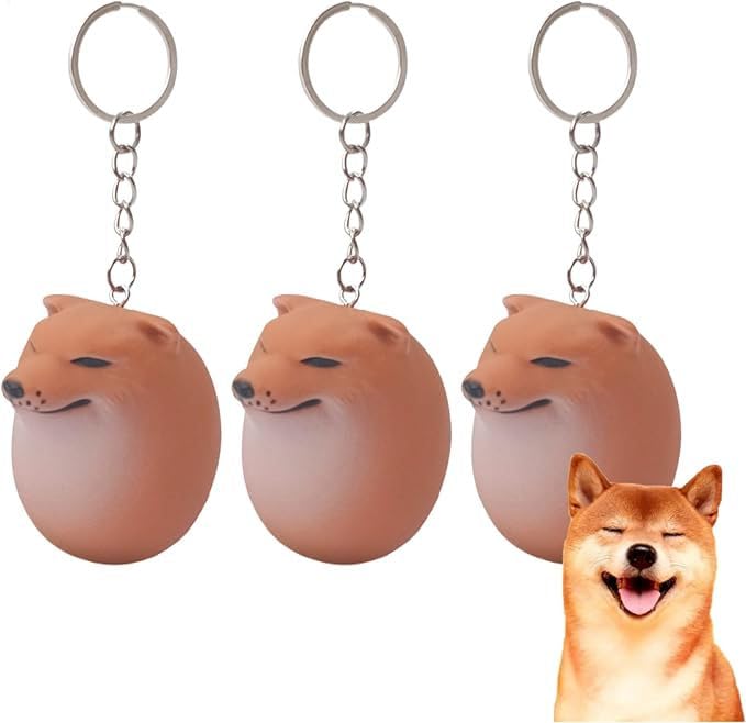 3 Pcs Shibako Eggs, Shibako Keychains, Shibako Egg Keychain, Dog Egg Toy, Egg Dog,