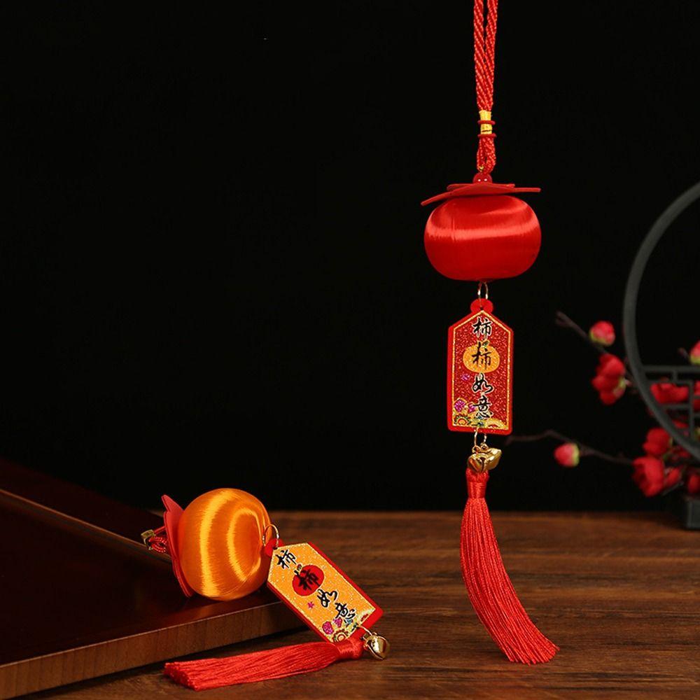Traditional Chinese Lucky Persimmon Pendants Plastic Spring Festival Supplies Home Wall Decor