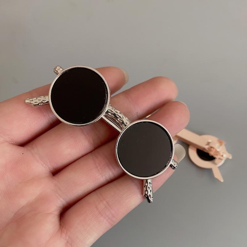 1 шт., модные забавные очаровательные заколки для волос, винтажные заколки в форме очков, заколки для волос для женщин, аксессуары для волос