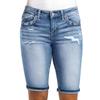 Женские джинсовые классические универсальные модные шорты с высокой талией