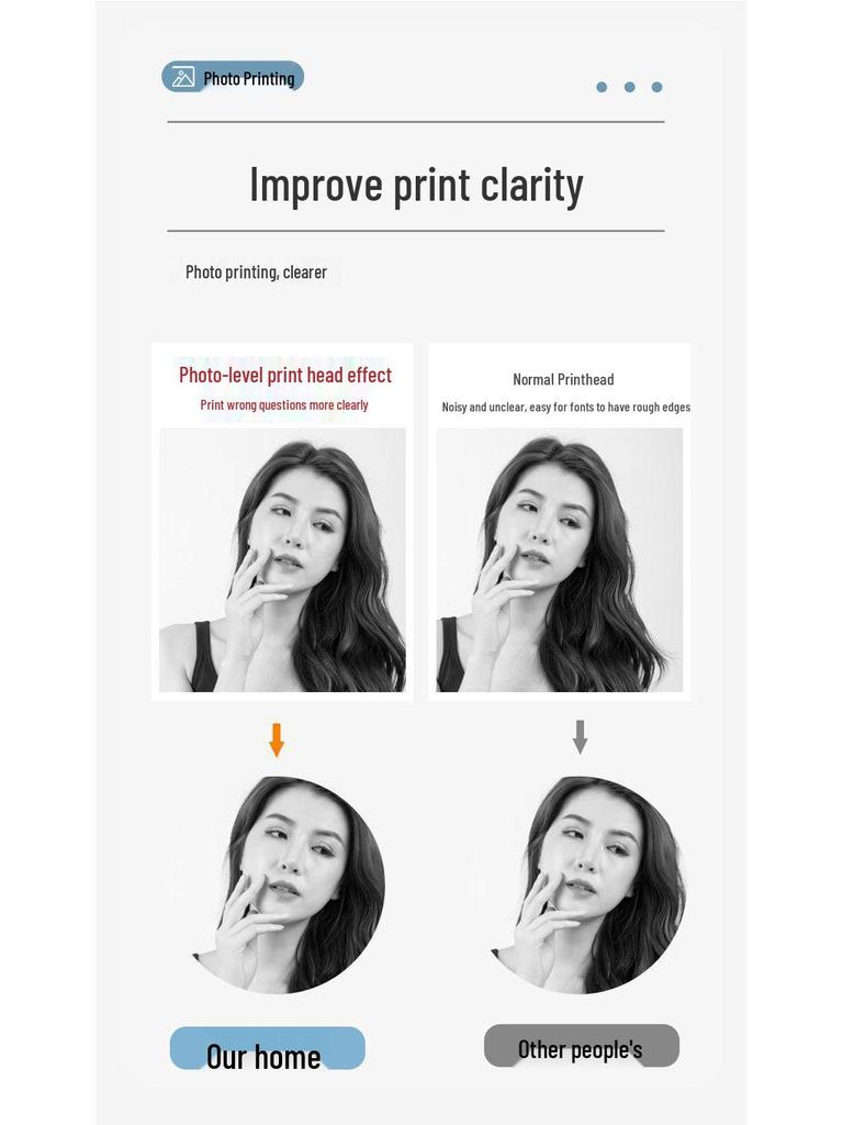 Portable Mini Bluetooth Thermal Printer for Students - Photo & Data Labels