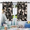 2 шт. Роскошные шторы с цветами в стиле бохо для дома, спальни, гостиной, затемняющие, теплоизоляционные, шумопоглощающие, светонепроницаемые шторы