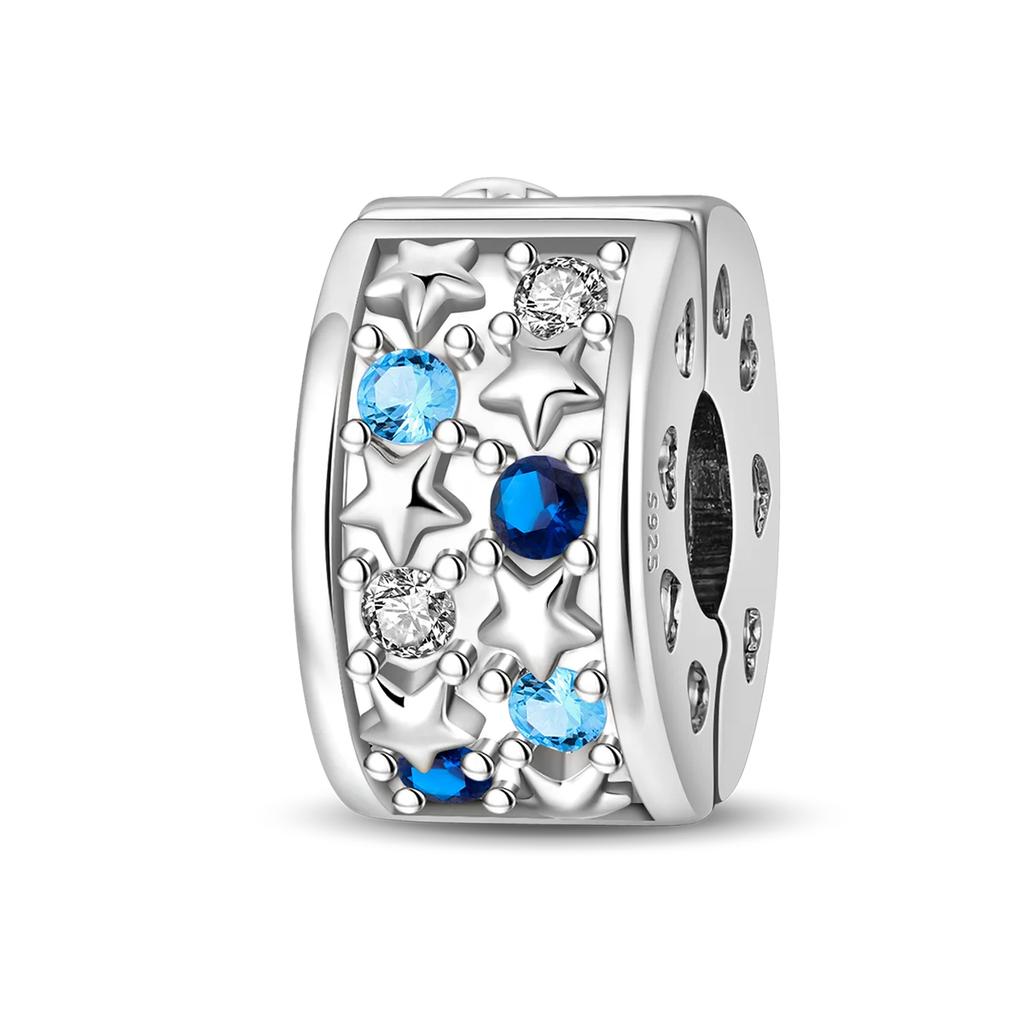 Медный зажим Разноцветная Луна Бабочка Звезда Цветок Мода Бусины Зажим Шарм Для Оригинального DIY Браслета Изысканные Ювелирные Изделия