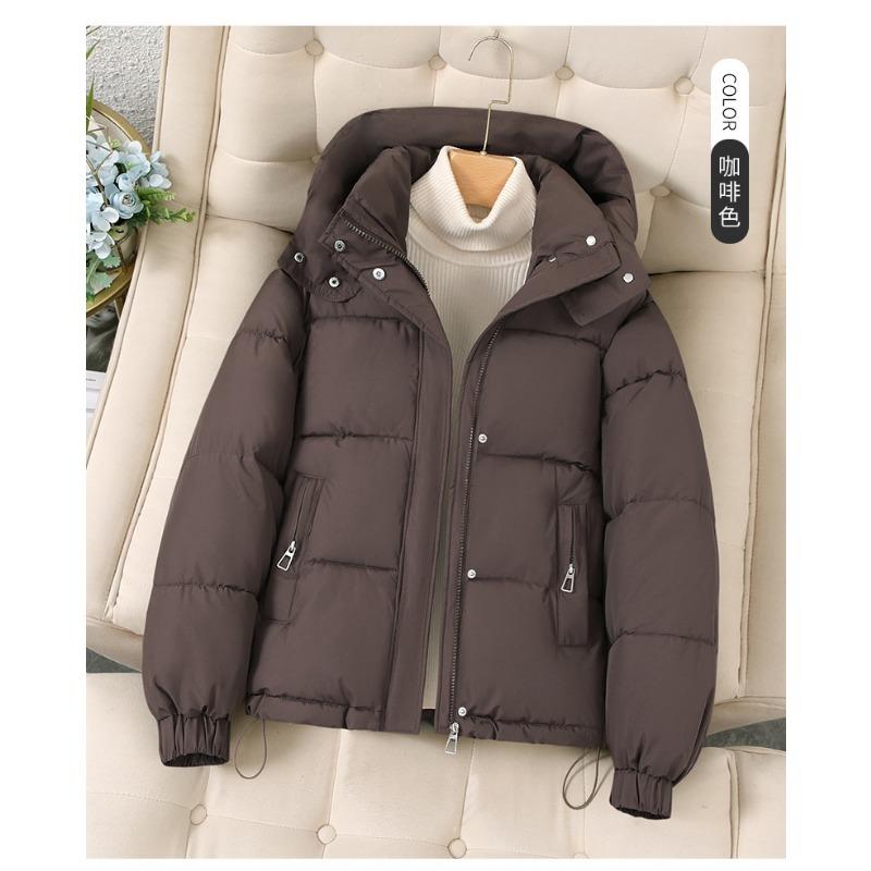 Women Short Hooded Loose Warm Casual Cotton Padded Coat