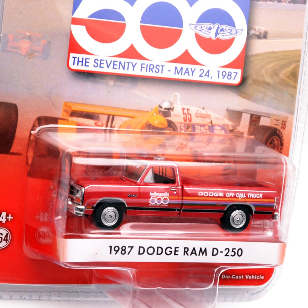 Greenlight Масштаб 1/64 1987 Dodge Ram D-250 71-я Индианаполис 500 Официальная трасса