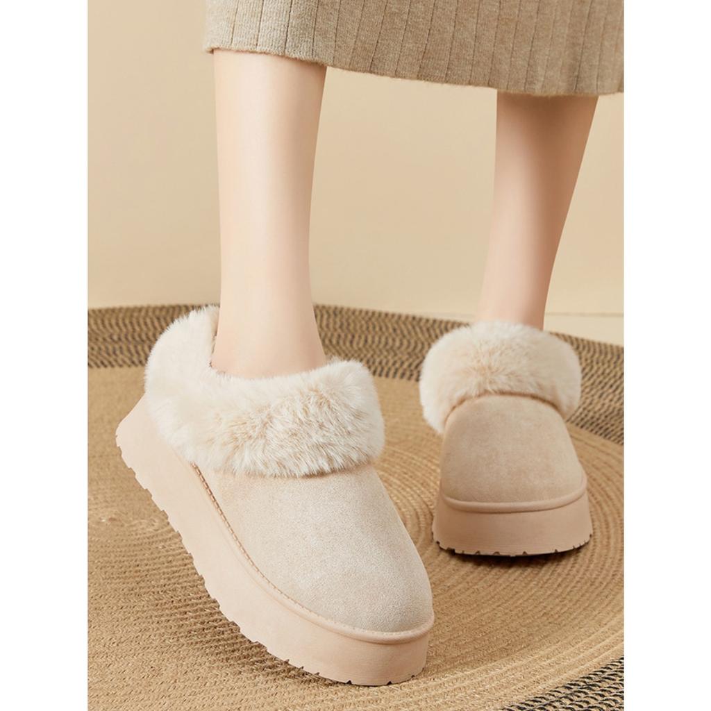 Snow Boots for Women with Thick Velvet Short Boots, Cotton Boots with Soft Soles, Children's Cold Resistant and Warm Cotton Shoes