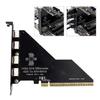 Настольная PCIe X16 на 4 порта PCIEX4X4X4X4 Разветвитель Внешняя SFF8612 Карта Расширения 256 Гбит/с для Видеомонтажеров и Игроков