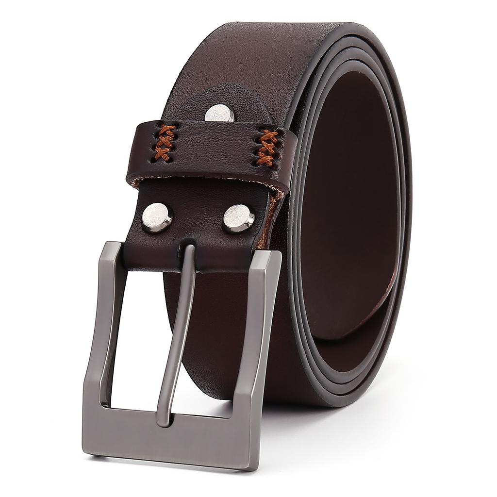 Ремень в стиле ретро для мужчин, первый слой из коровьей кожи, ремень для мужчин из натуральной кожи, простой ремень, ремень для мужчин, высокий уровень чувствительности