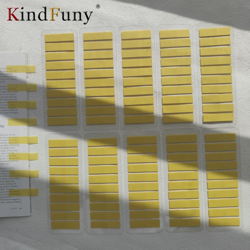 KindFuny 2000 шт. Самоклеящиеся закладки для страниц Прозрачные Водонепроницаемые Стикеры-заметки Флажки для классификации файлов Наклейки для ежедневника