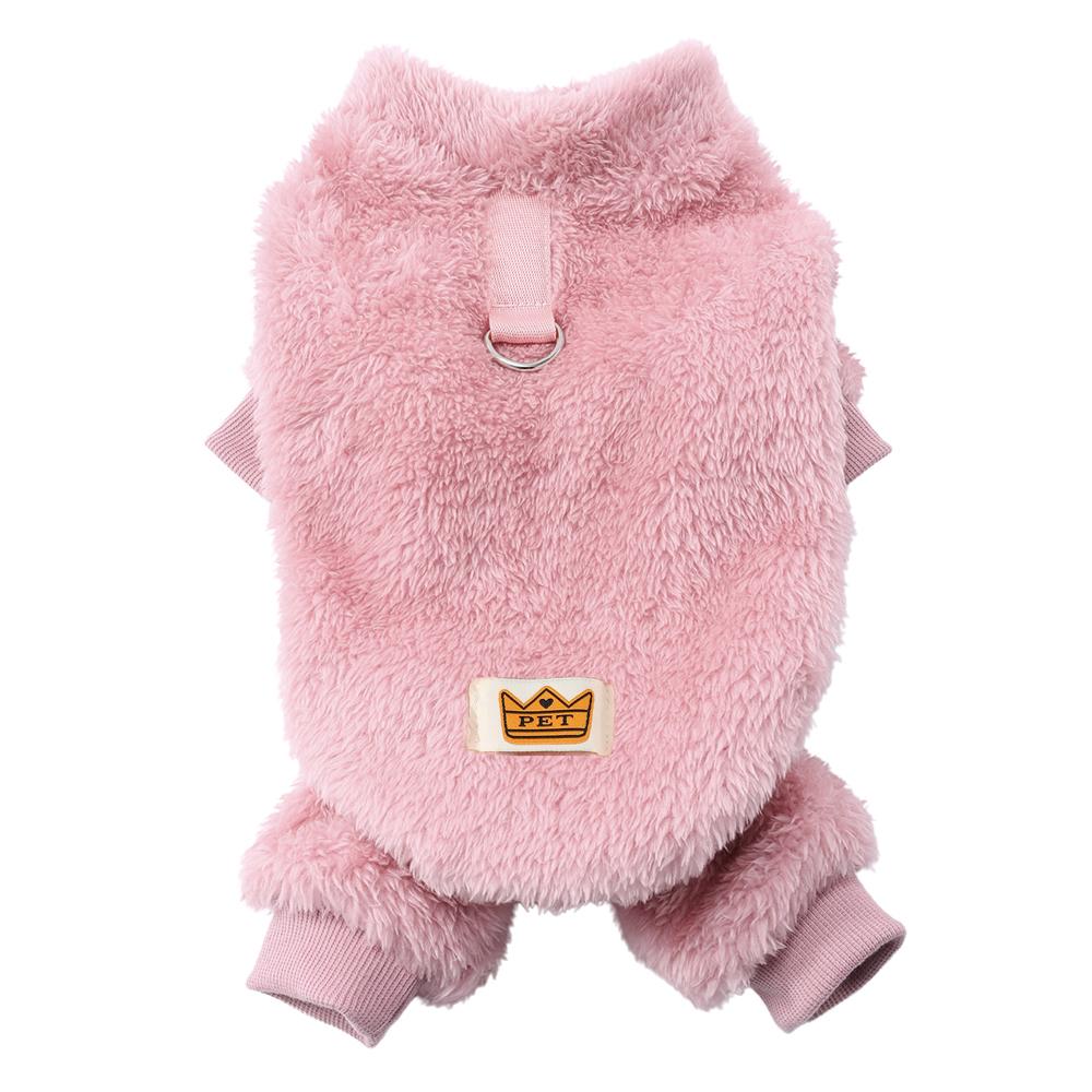 Флисовая одежда для щенков средних и маленьких собак, теплый комбинезон с D-образным кольцом для домашних животных, зимний костюм для чихуахуа, французского бульдога, йоркширского терьера, пальто