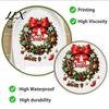 Decorative Stickers for Tiles Christmas Wreath Toilet Decal, Merry Bow Seat Sticker, Festive Decoration Waterproof Lid Tank Decals, Self-Adhesive