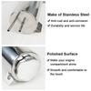 Universal 2''x13” / 3''x10” Radiator Coolant Overflow Puke Tank Polished Stainless Steel Radiator Coolant Overflow Tank Silver