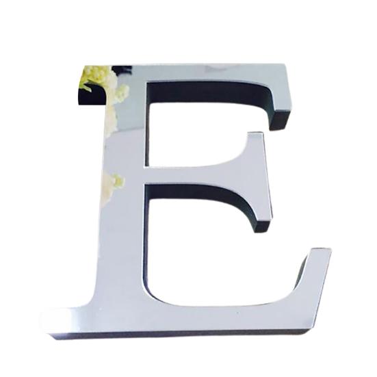 Популярные свадебные английские любовные письма домашний декор 3D зеркальные настенные наклейки алфавит рождественский декор ARI