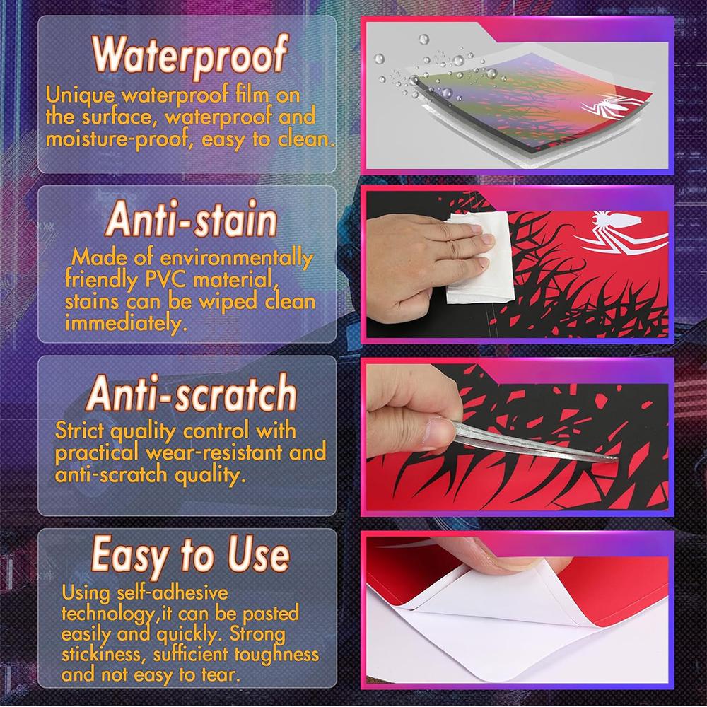 1 комплект наклейки-скина для консоли и контроллера Человек-паук для PS5 Slim New