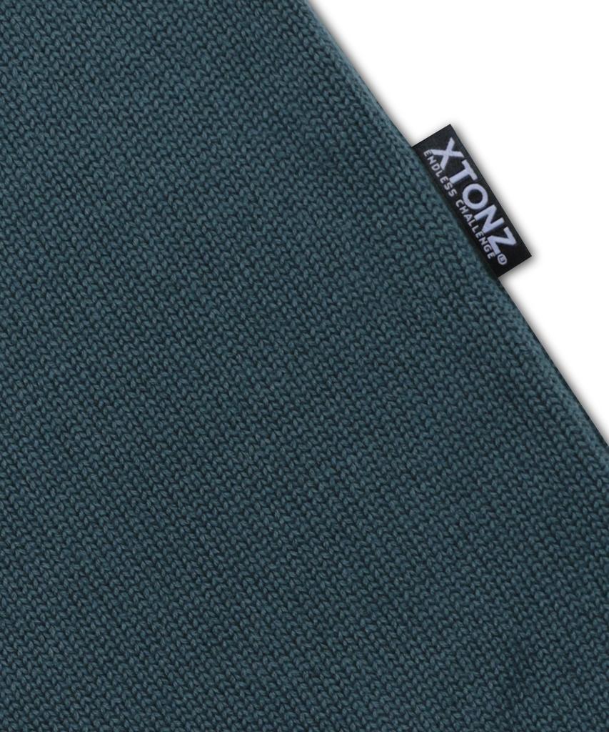 XTONZ Xtk175 Border V-Neck Pullover Knit (Blue)