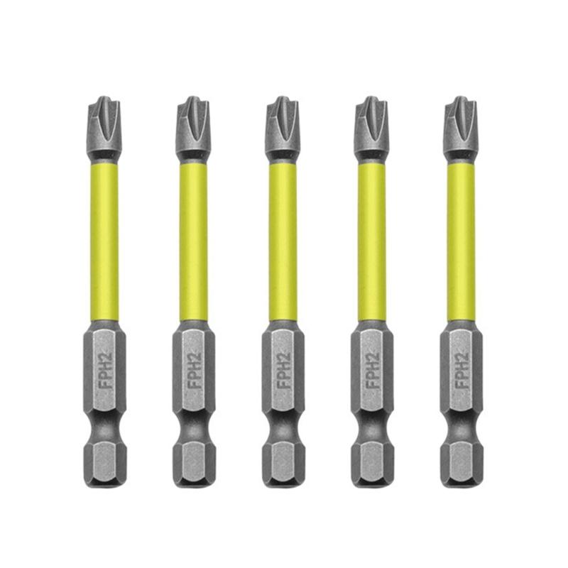 5Pcs Magnetic Special Cross Head Screwdriver Bit Nutdrivers Set FPH2 for Electrician Screw Driver Bit 65mm 110mm