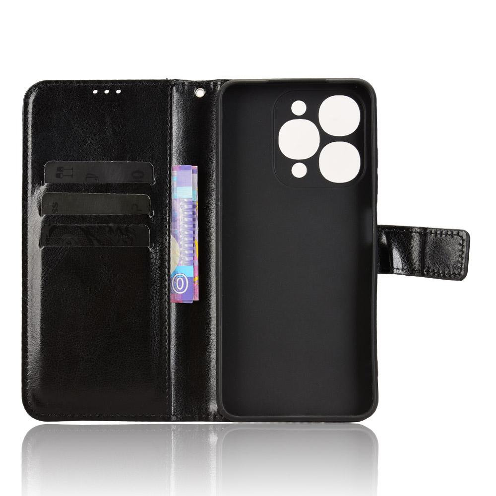 Для itel A90 4G Чехол Текстура Crazy Horse PU Кожа Чехол-кошелек для телефона