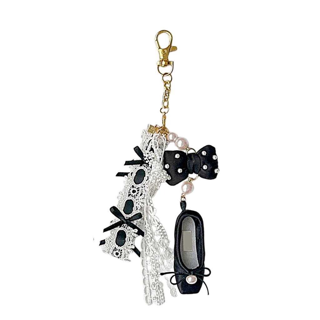 Fashionable ShoeBeaded Phone Pendant Keychain Ornament Keyring Phone Charm Chain Decorative Accessory for Bag Purse