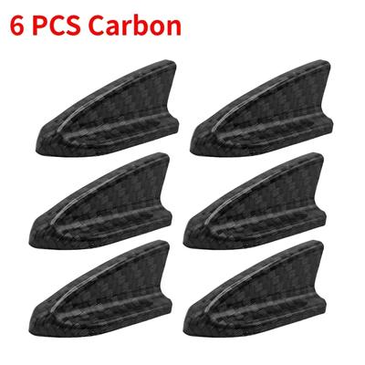 6 шт., защита от ультрафиолета и атмосферных воздействий, 6 шт., черный автомобиль EVO-Style PP, крыша, акульи плавники, спойлер, крыло, генератор вихрей