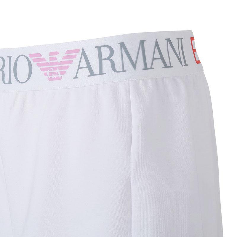 Emporio Armani EA7 Весна-Лето 2024 Спортивные повседневные шорты с принтом логотипа Женские шорты Белый 3DTS63-TJKWZ-1100
