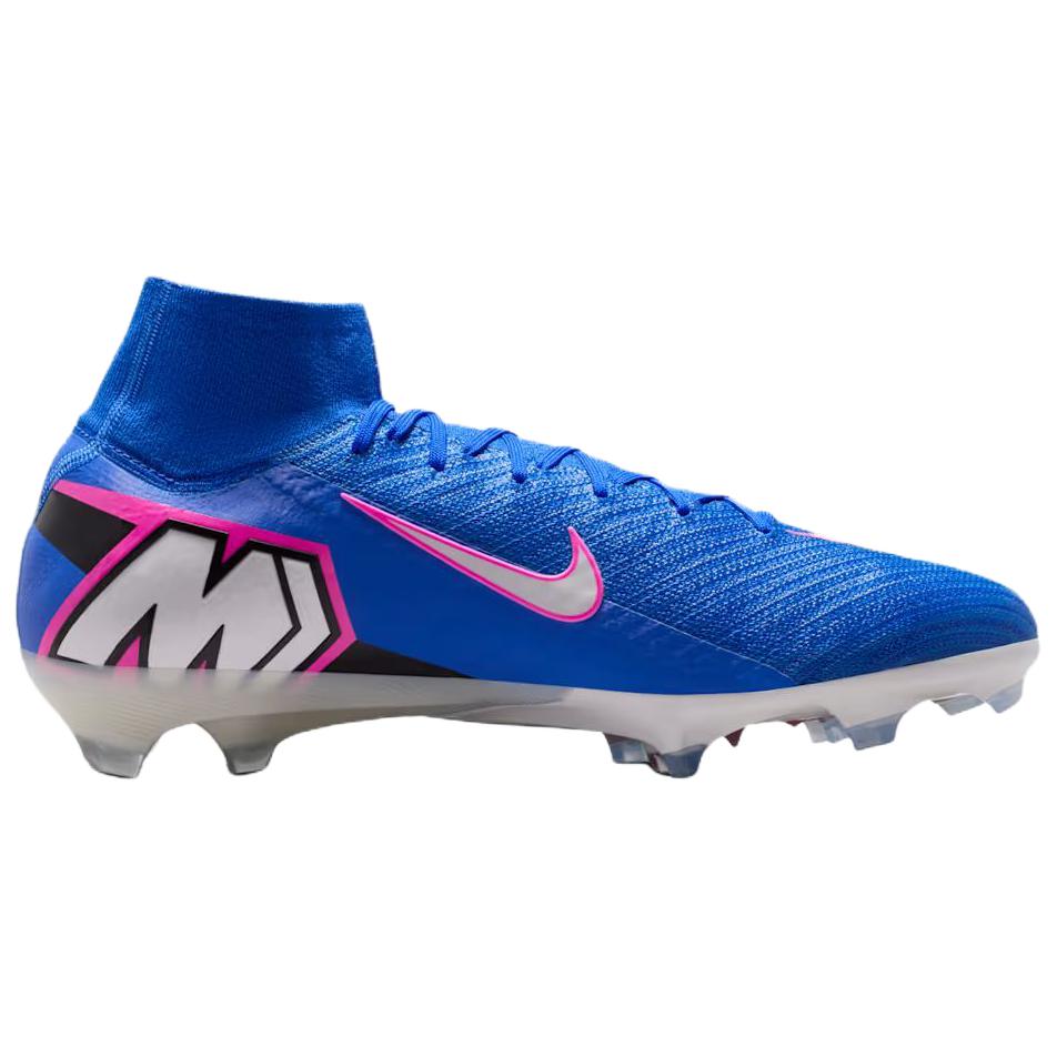 Nike Кроссовки унисекс Zoom Mercurial Superfly 10 Elite FG Racer Blue Pack Белый/Розовый взрыв FQ1454-446
