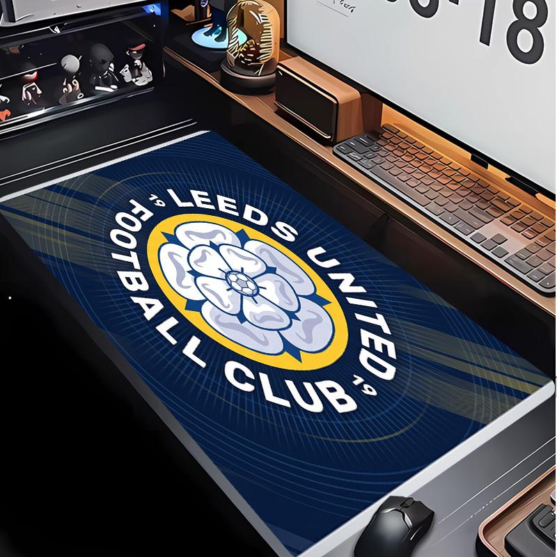 Leeds United Football Pattern Mouse Pad Non?Slip Rubber Base Gaming Mousepad For Desk Office Home