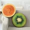 Декоративная подушка-нарезка фруктов Круглая Арбуз Киви Апельсин Подушка 3D-печать Веселый Фруктовый Декоративный Подушка Сиденье для Дивана Кресла Пола Дивана