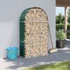 VidaXL Log Holder, Firewood Rack with Storage, Outdoor Firewood Shelf, Green 120x45x210 Cm 364542
