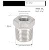1/8" 1/4" 3/8" 1/2" 3/4" 1" 1-1/4" NPT наружная резьба к внутренней резьбе 304 нержавеющая сталь переходная втулка переходной фитинг соединитель