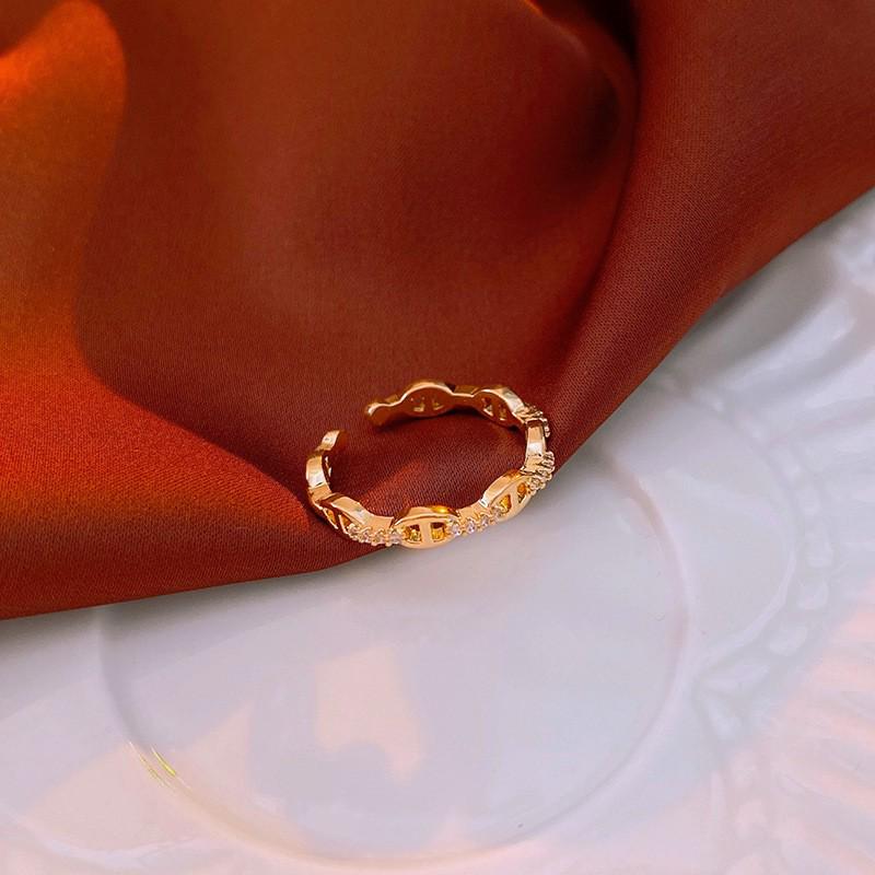 Женское роскошное винтажное кольцо из титановой стали с тигровым глазом