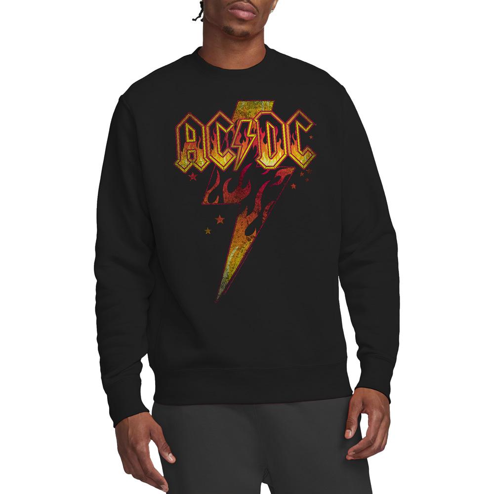 AC/DC Unisex Adult Fire Bolt Sweatshirt