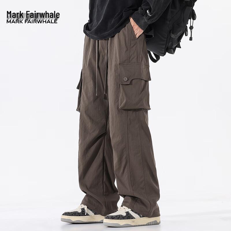 Mark Fairwhale Men's Loose Straight Leg Workwear Casual Pants
