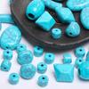 Creative Imitation Turquoise Irregular Loose Spacer Beads DIY Beading Material Barrel Beads Necklace Jewelry Making Accessories Flat Beads Polyhedron
