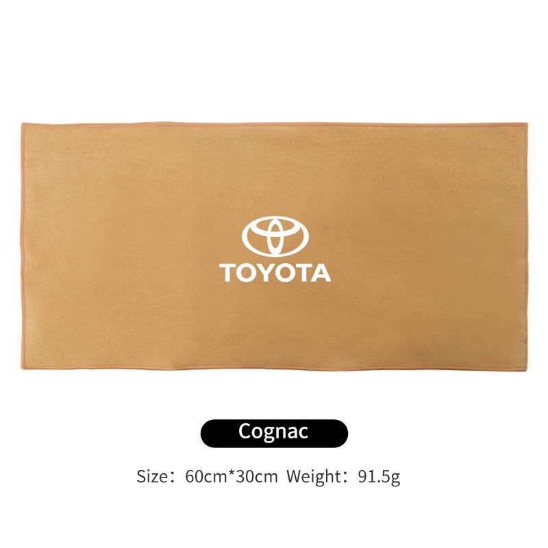 Car Microfiber Cleaning Towel Car Wash Drying Cloth Care Key Accessory For Toyota Corolla Yaris Camry Prius RAV4 CHR Hilux Aygo