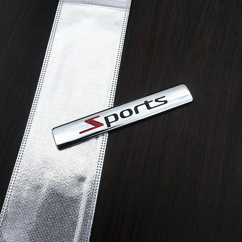 1Pcs Car Styling 3D Metal Quattro Emblem Car Fender Trunk Badge Stickers For Peugeot 206 508 308 406 207 208 407 307 408 607 301