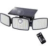 Dotoy Outdoor Waterproof Solar Sensor Light with Motion Sensor, 120° Sensing Angle, 3 Intelligent Modes, 3-Sided Lighting, High Brightness 3000lm,